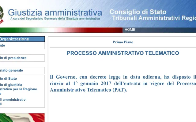 Processo amministrativo telematico, tutte le ragioni del rinvio