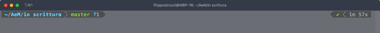 Esempio di mio Prompt a terminale