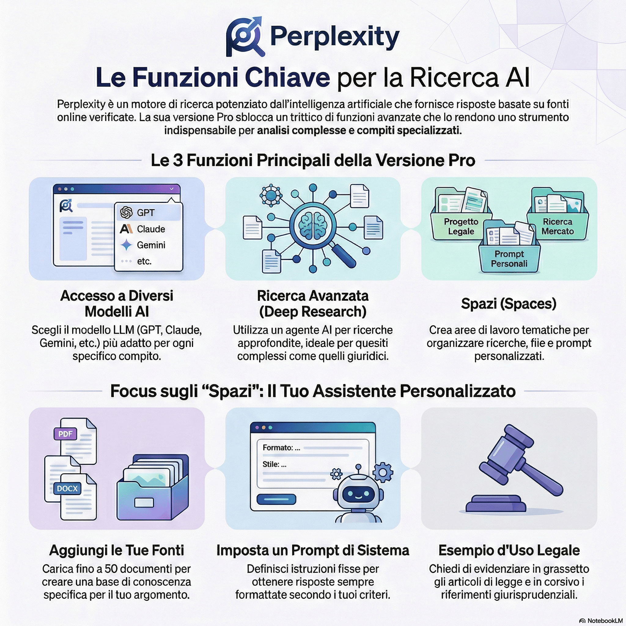  Infografica generata con NotebookLM utilizzando la trascrizione del podcast e prompt specifico 
