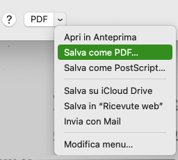 Esempio di stampa di PDF come PDF